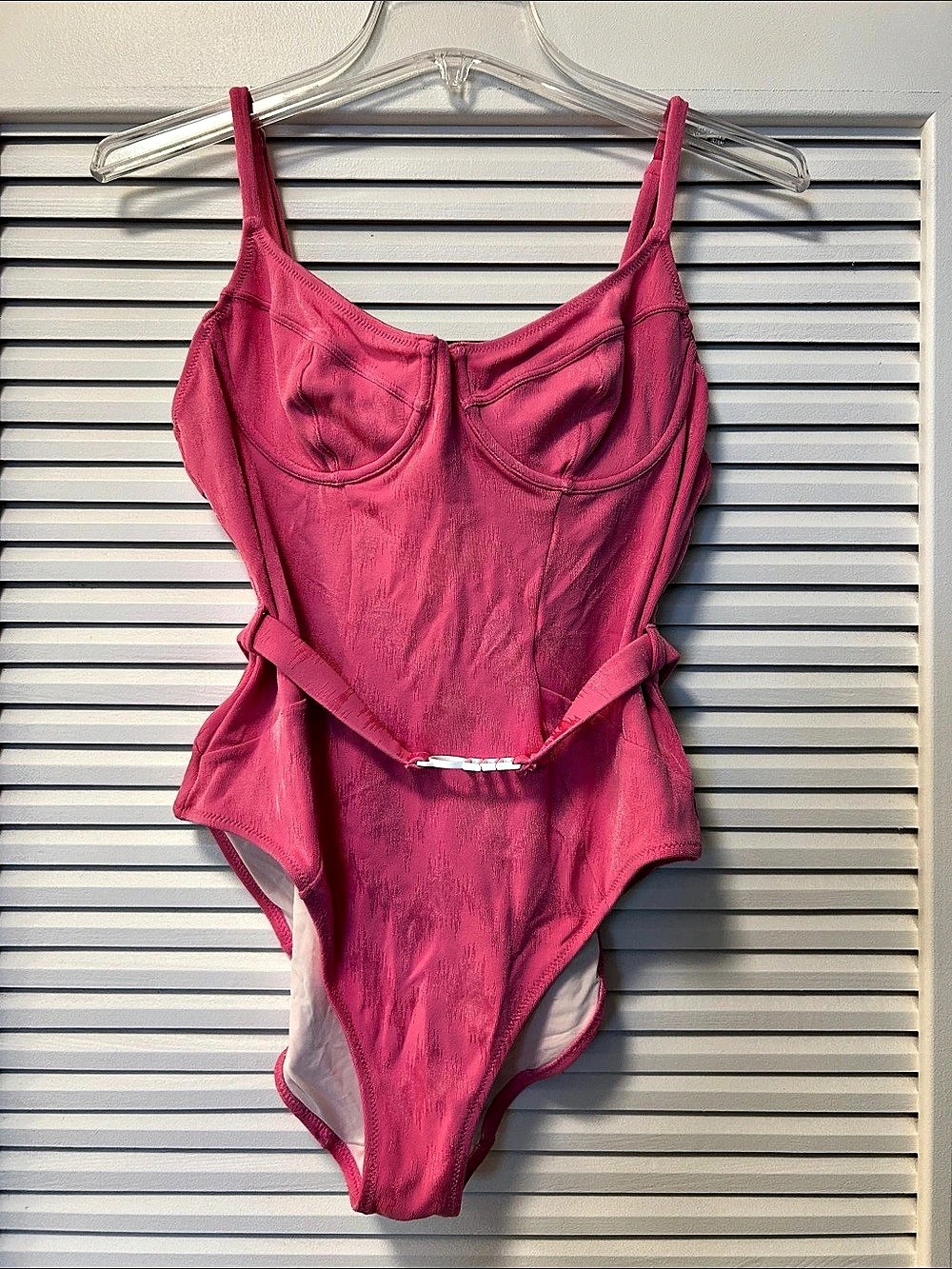 Solid & Striped The Spencer One-Piece Swimsuit Pink Large